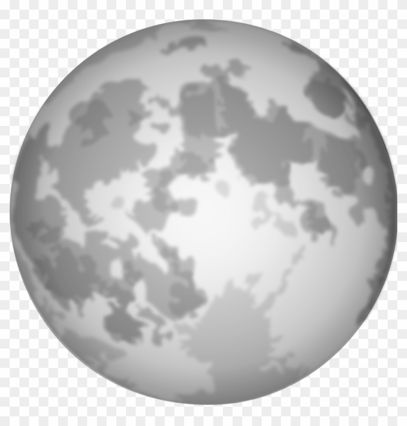 Creepy Clipart Transparent - Full Moon Clipart Black And White #458378