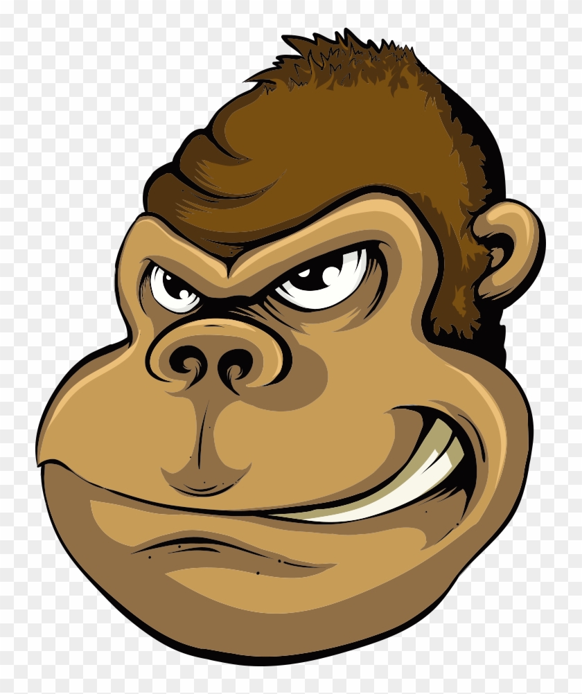Angry Monkey Drawing Cartoon Illustration - Angry Monkey Png Cartoon #458403