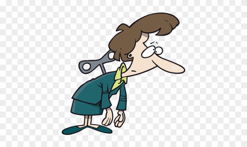 Tag - Symptoms - Cartoon Exhausted Woman #459389