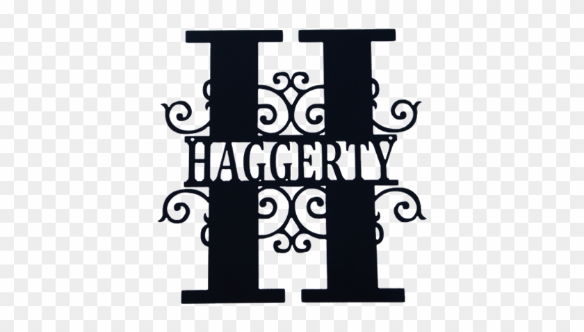 Custom Scroll Monogram - Letter Monogram With Name #460297