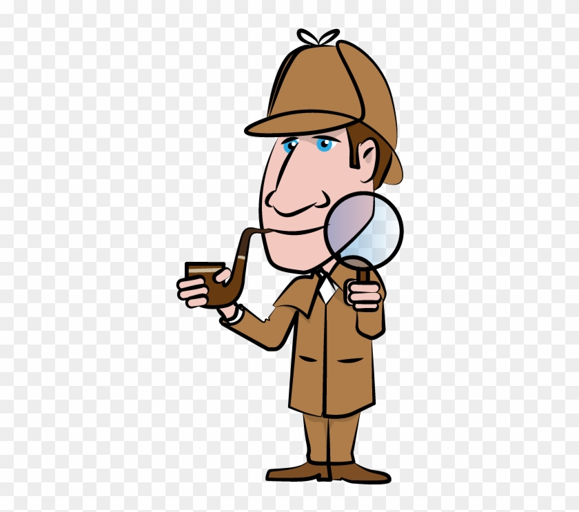 Detective Sherlock Holmes Hat And Smoking Pipe Vector - Sherlock Holmes #460326